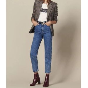 Sandro Paris wash jeans high waist